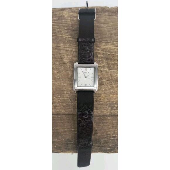 Mens  Kenneth Cole Square Tank Stainless Steel Watch - New Battery - Picture 6 of 9